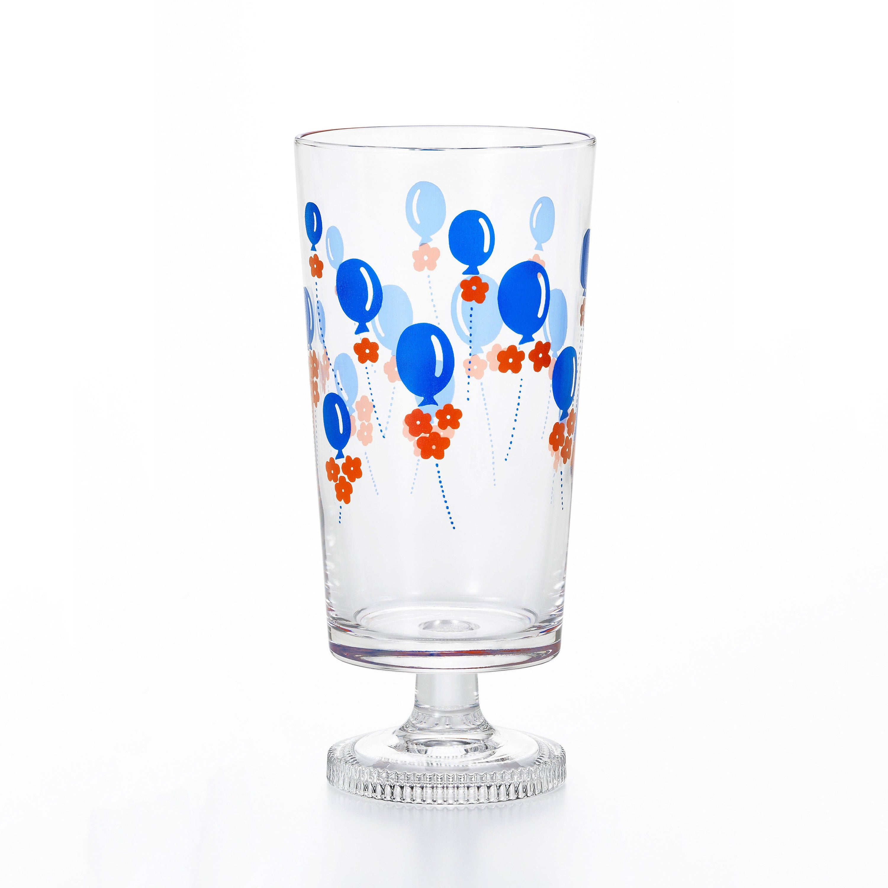 Japan Aderia Limited Edition - Showa Retro Floral Glass Goblet (Balloon)