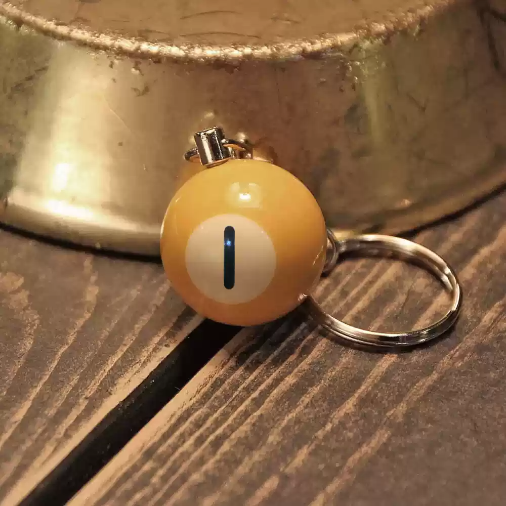 Taiwan Metalize Realistic Keychain Table Pool Pendant