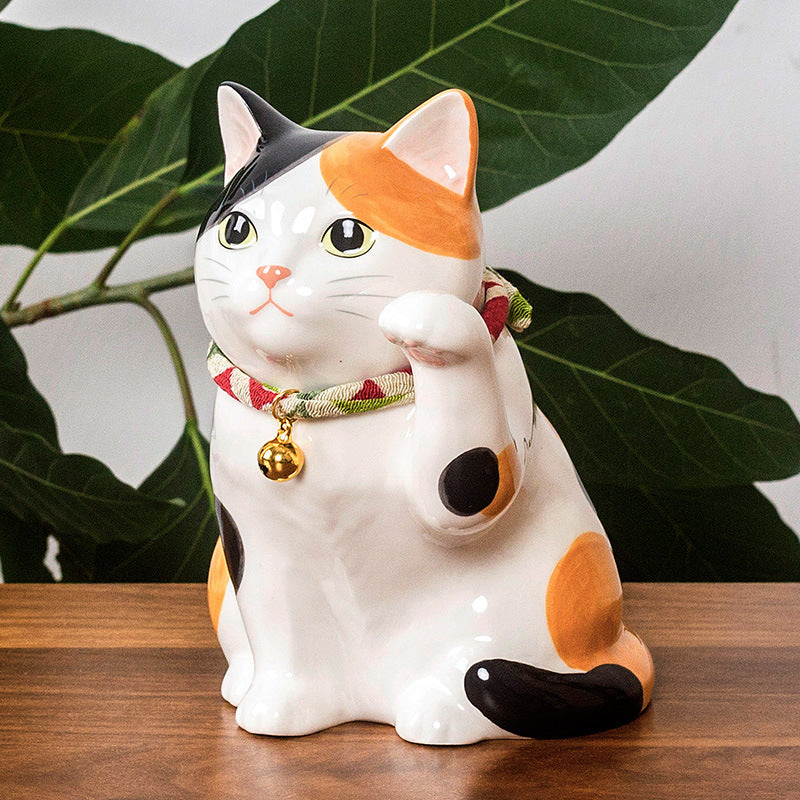 Japan Yakushigama - Blessing Cute Lucky Cat