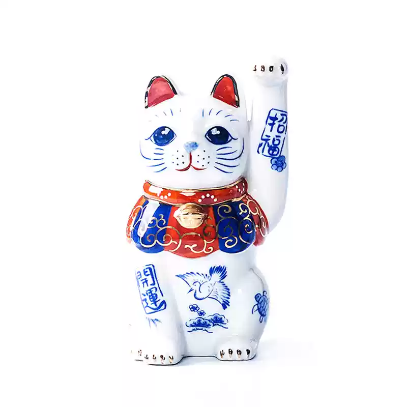 Japan Yakushigama - Fortune Lucky Cat for Prosperity and Good Luck