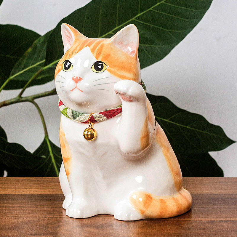 Japan Yakushigama - Blessing Cute Lucky Cat