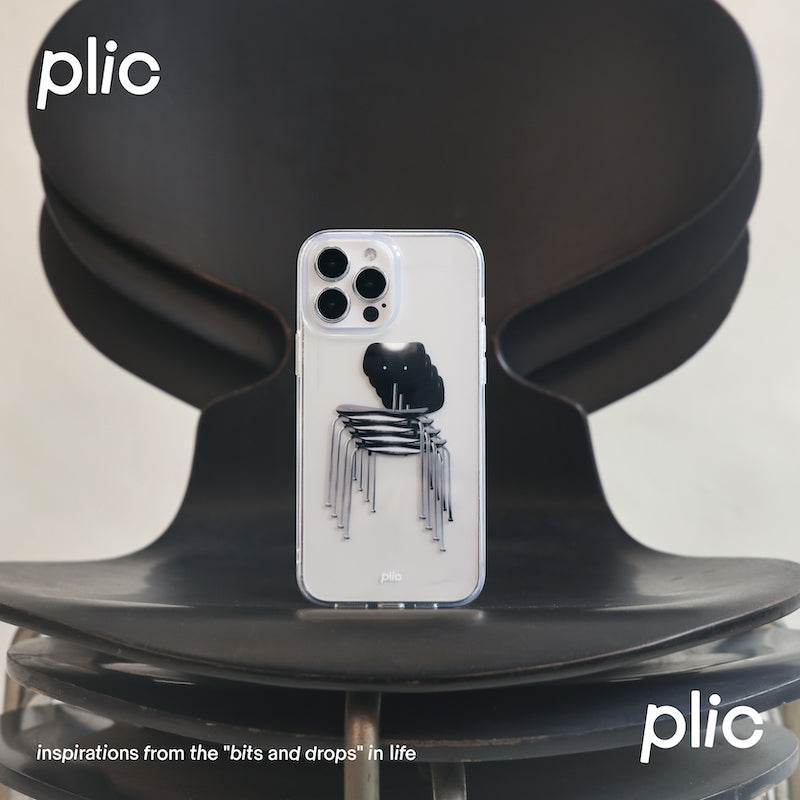 Plic Plic - Stackable black chair iPhone case