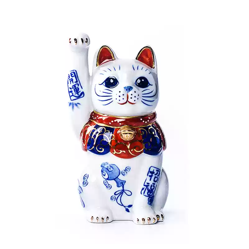 Japan Yakushigama - Fortune Lucky Cat for Prosperity and Good Luck