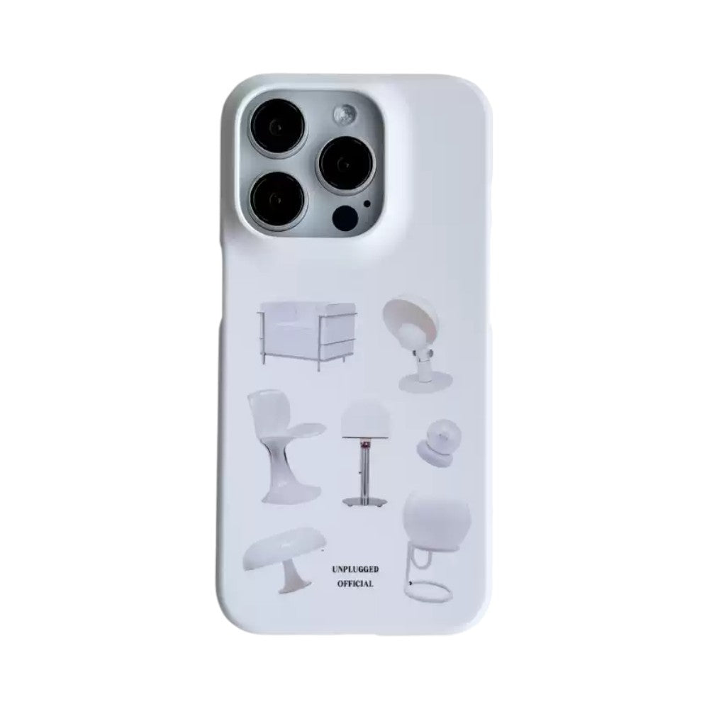 Unplugged - White furniture iPhone Case