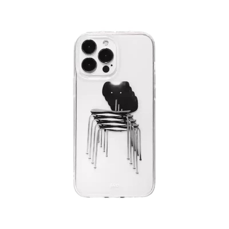 Plic Plic - Stackable black chair iPhone case