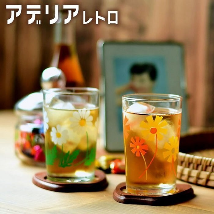 Japan Aderia - Showa Retro Glass Cup (Daisy)